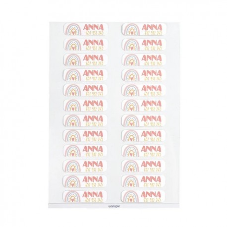 Etiquetas para ropa personalizadas 10u.