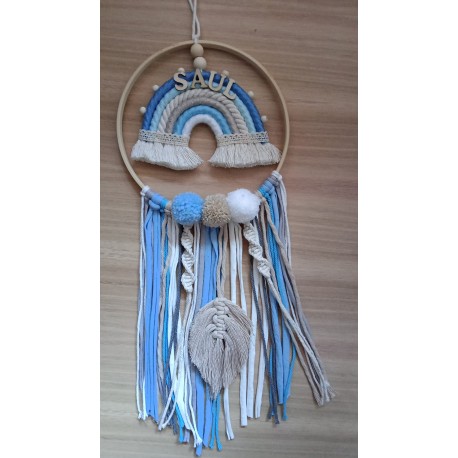 Atrapasueños  redondo pompones