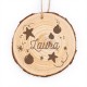 Adorno Rodaja Madera Personalizada Para Colgar