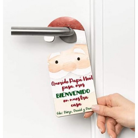 Cuelga puertas metacrilato papá Noël