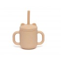 Taza Silicona con Asas y Pajita Honey