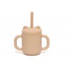 Taza Silicona con Asas y Pajita Honey