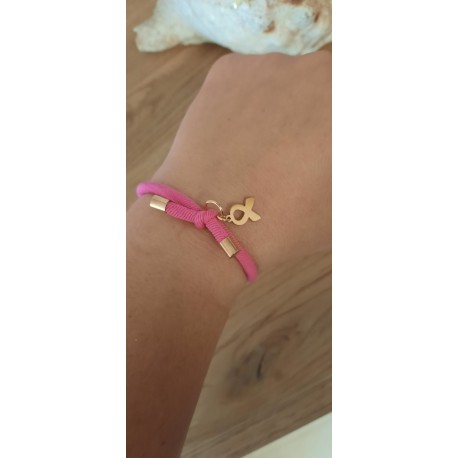 PULSERA NUDO CANCER MAMA