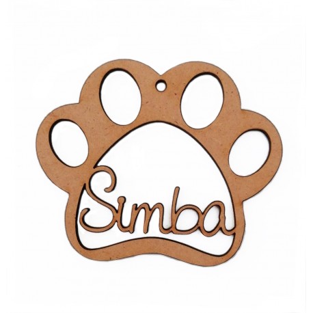 Cara de gato 9 cm con nombre