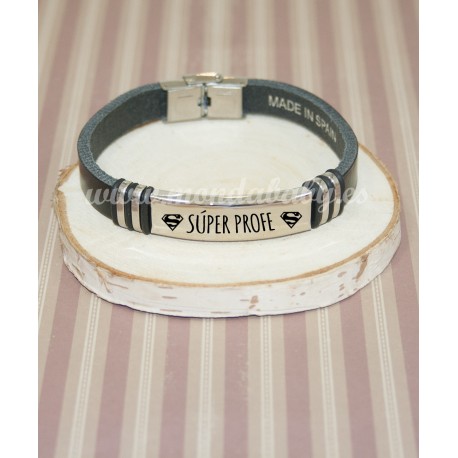 Pulsera de cuero liso