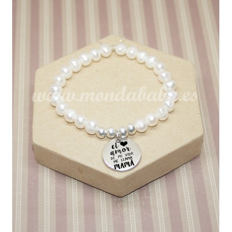 Pulsera perla cultivada