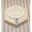 Pulsera perla cultivada