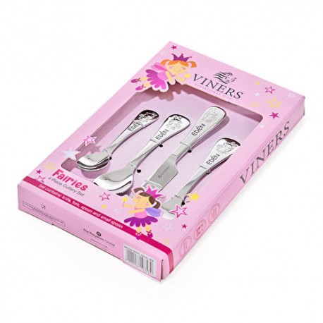 Juego de cubiertos acero hada