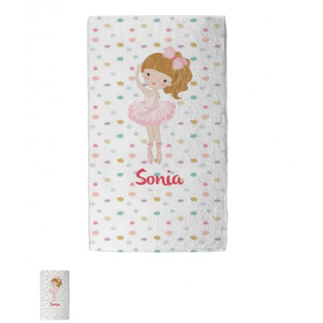 Toalla Algodón Bailarina 1-  50x100