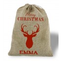 Saco Navidad Reno rojo