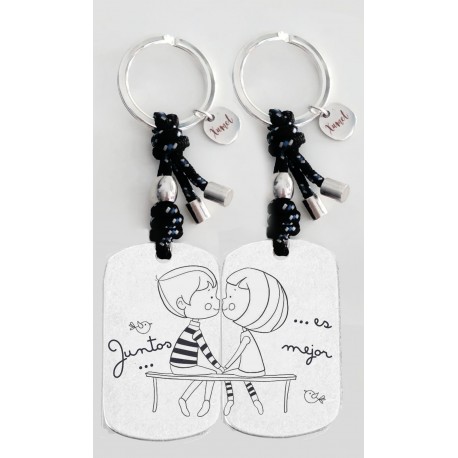 PACK 2 LLAVEROS  JUNTOS ES MEJOR