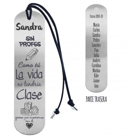 Marca páginas para profesor