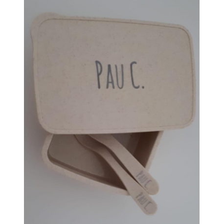 Fiambrera bambú personalizada 700ml